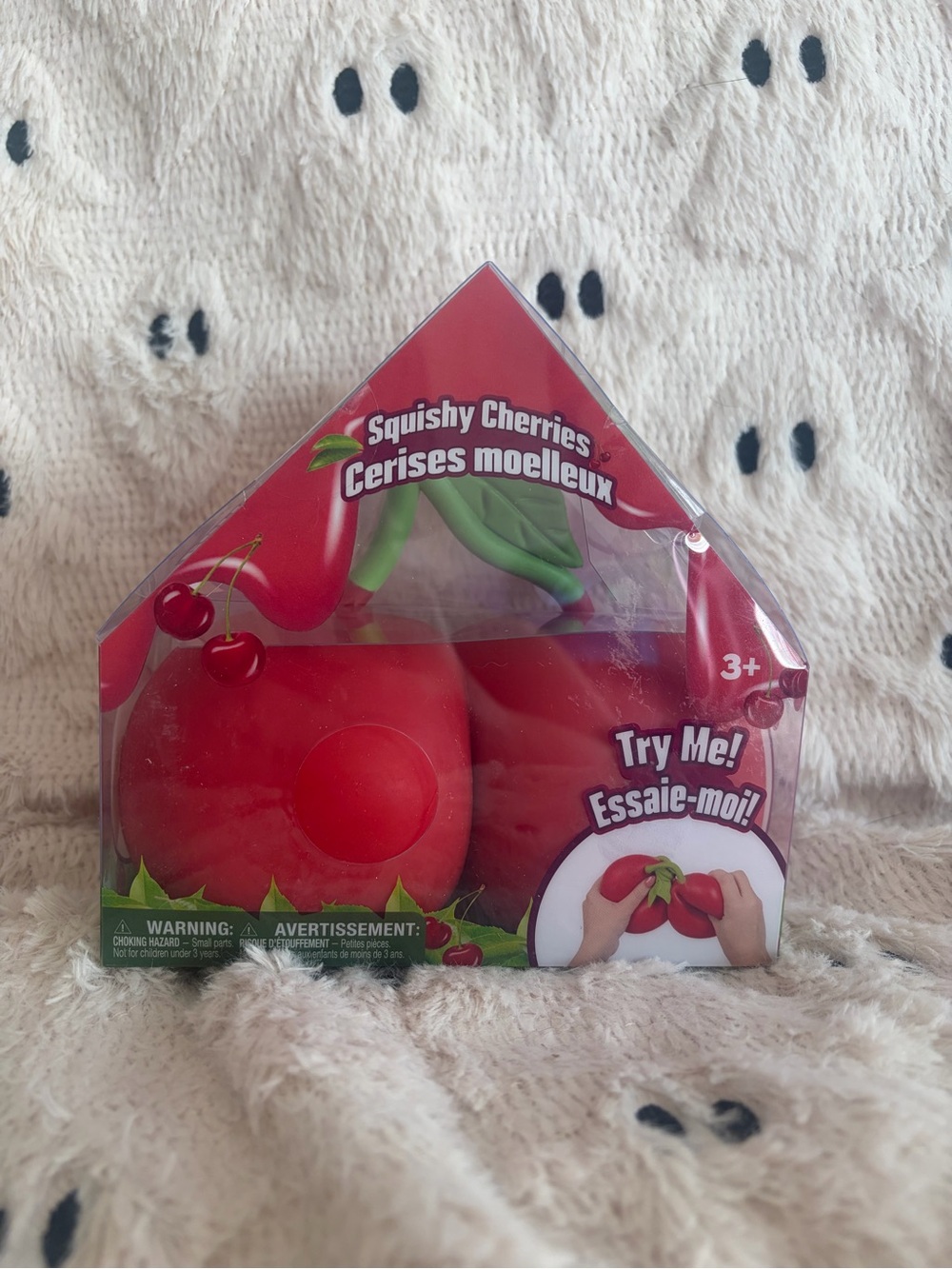 Sunny Days Squeezy Cherries Viral Squish Squishy Kids Sensory Toy NEW